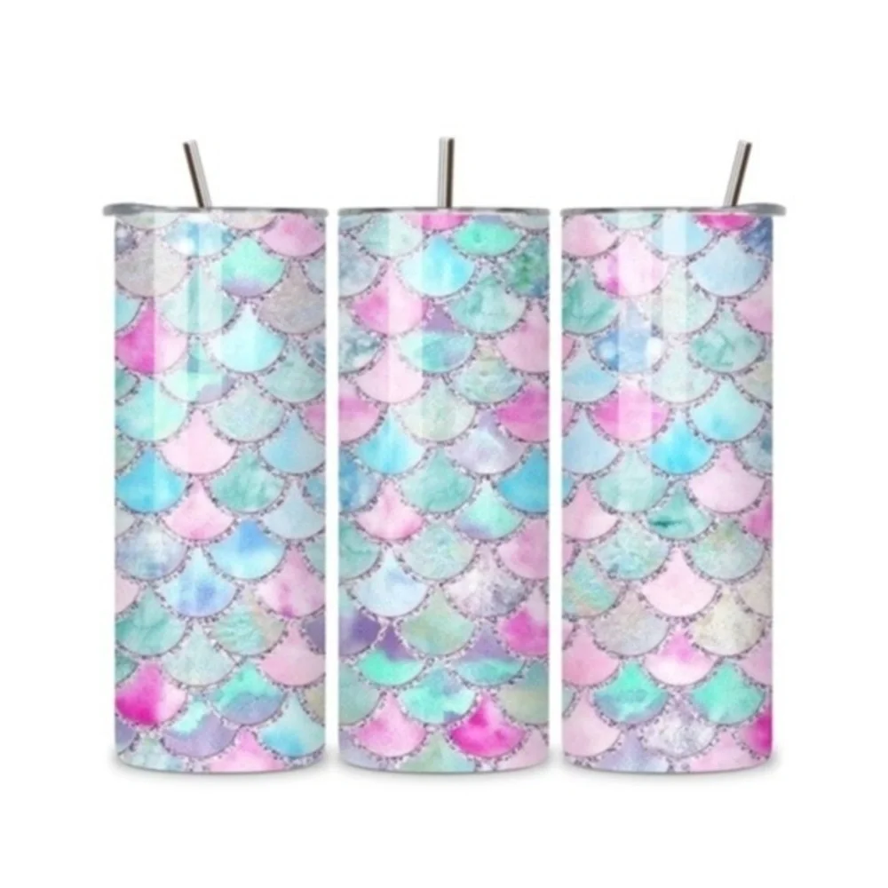 Mermaid Scale 20oz Stainless Steel Tumbler